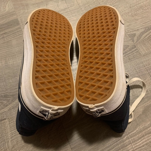 Blue And White Suede Vans Hi Tops - Picture 7 of 9